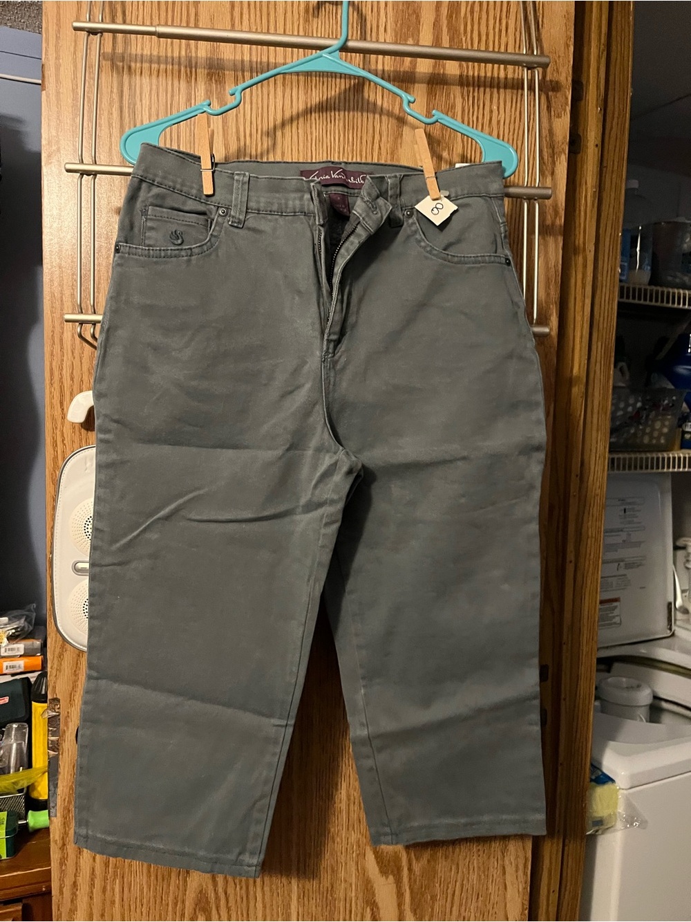 Gloria Vanderbilt Women's Capris in Gray-Green